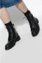 Off White Zwarte Leren Veterschoenen Black Heren - Thumbnail 2