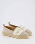 Off White Linnen Espadrilles voor Dames Beige Dames - Thumbnail 5