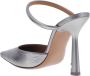 Off White Metallic Zilver Lollipop Mule Hakken Gray Dames - Thumbnail 2