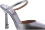 Off White Metallic Zilver Lollipop Mule Hakken Gray Dames - Thumbnail 5