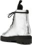 Off White Metallic Finish Enkellaarzen Gray Dames - Thumbnail 2