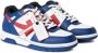 Off White Navy Blauw Leren Sneakers Pijlen Blue Heren - Thumbnail 6