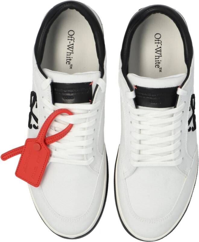 Off White Pijl Geborduurde Canvas Lage Sneakers Multicolor Heren - Foto 7