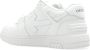 Off White Witte Slim Sneakers met Roze Accents Multicolor Dames - Thumbnail 6