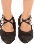 Off-White Chic Zwart Kalfsleren Pumps Met Opaque Hakken - Thumbnail 3