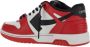 Off White Rode Leren Sneakers Out of Office Red Heren - Thumbnail 3