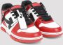 Off White Rode Leren Sneakers Out of Office Red Heren - Thumbnail 7