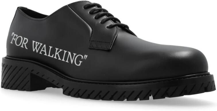 Off White Schoenen Om Te Wandelen Black Heren