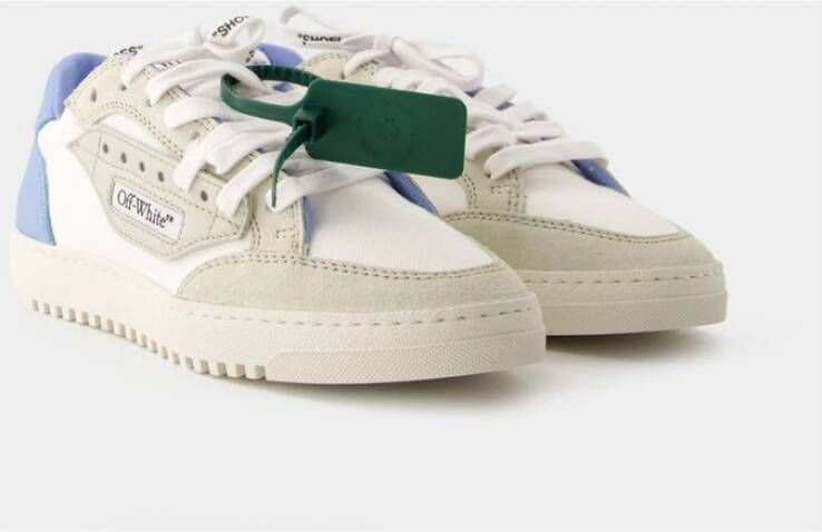 Off White Sneakers Blauw Dames