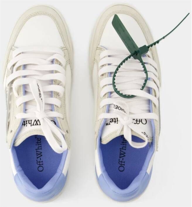 Off White Sneakers Blauw Dames