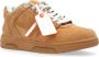 Off White Sneakers Buiten Kantoor Beige Heren - Thumbnail 4