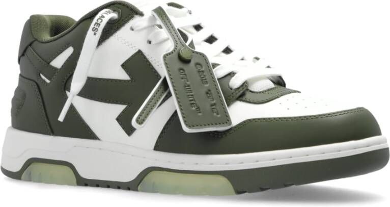 Off White Sneakers Buiten Kantoor Green Heren