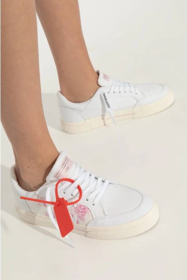 Off White Sneakers Nieuw Laag Vulcanized Animatie White Dames