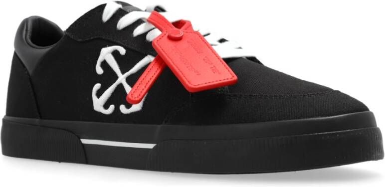 Off White Sneakers Nieuwe Vulcanized Black Heren