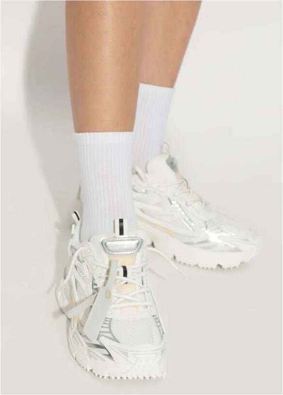 Off White Sneakers Ow Be Right White Dames