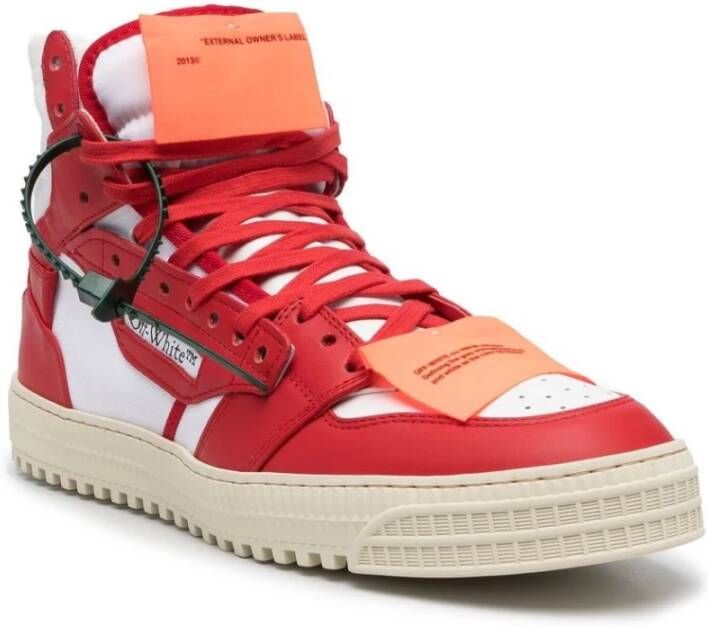 Off White Sneakers Rood Heren - Foto 4