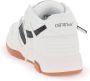 Off White Witte Leren Lage Sneakers met Pijl Patch White Dames - Thumbnail 15