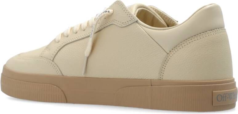 Off White Sportschoenen Nieuw Laag Vulcanized Beige Heren