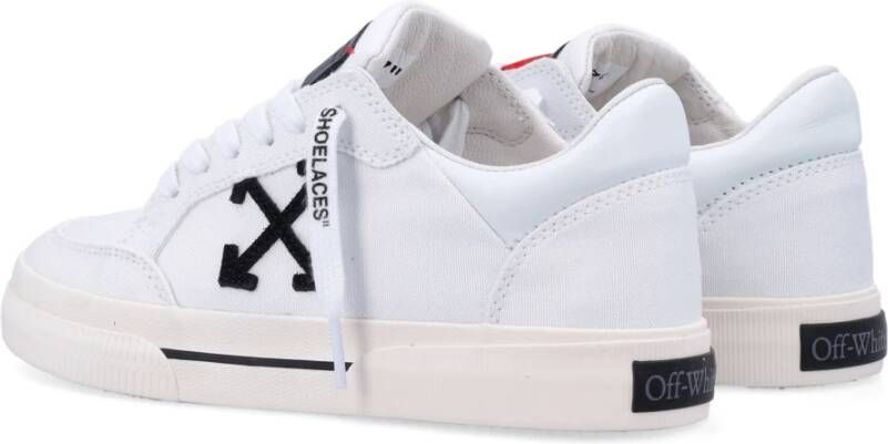 Off White Stijlvolle Lage Vulcanized Sneakers White Heren