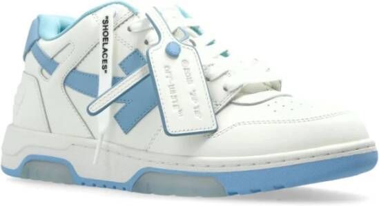 Off White Witte Veterschoenen met Rubberen Zool White Dames