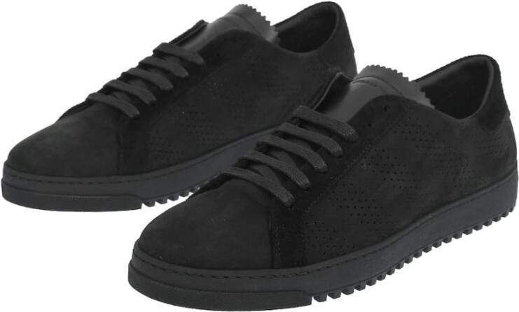 Off White Suede Lace-Up Sneakers Black Dames