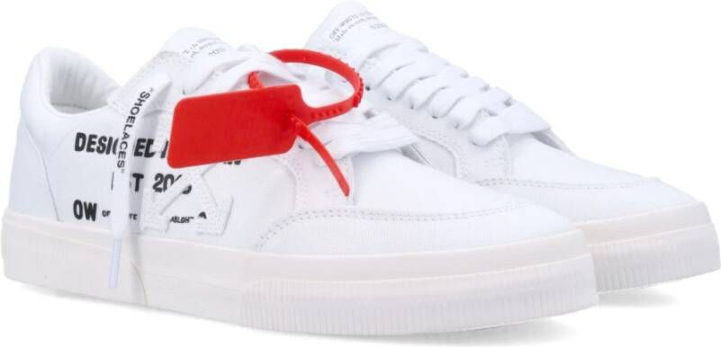 Off White Vulcanized Animatie Sneakers White Heren