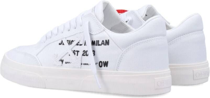 Off White Vulcanized Animatie Sneakers White Heren