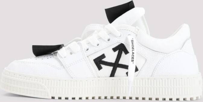 Off White Wit Zwart Lage Top Sneakers White Heren