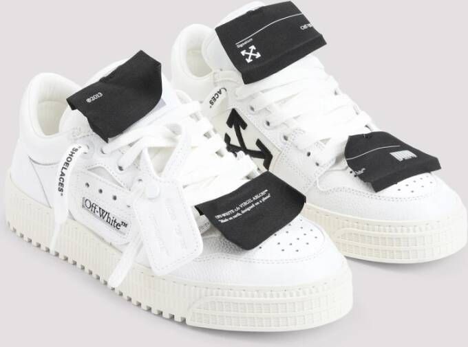 Off White Wit Zwart Lage Top Sneakers White Heren