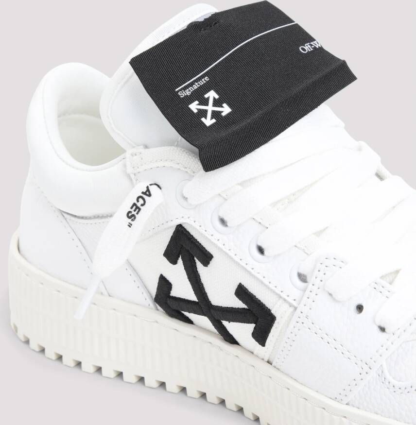 Off White Wit Zwart Lage Top Sneakers White Heren