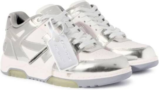 Off White Witte Casual Schoenen Gray Dames