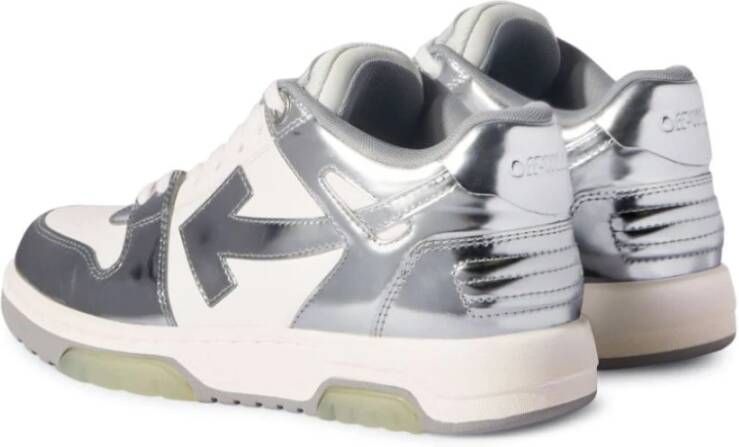 Off White Witte Casual Schoenen Gray Dames