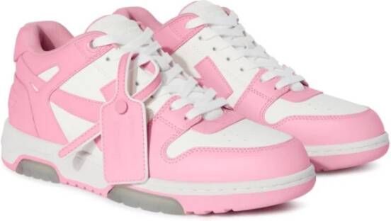 Off White Witte Casual Sneakers Pink Dames