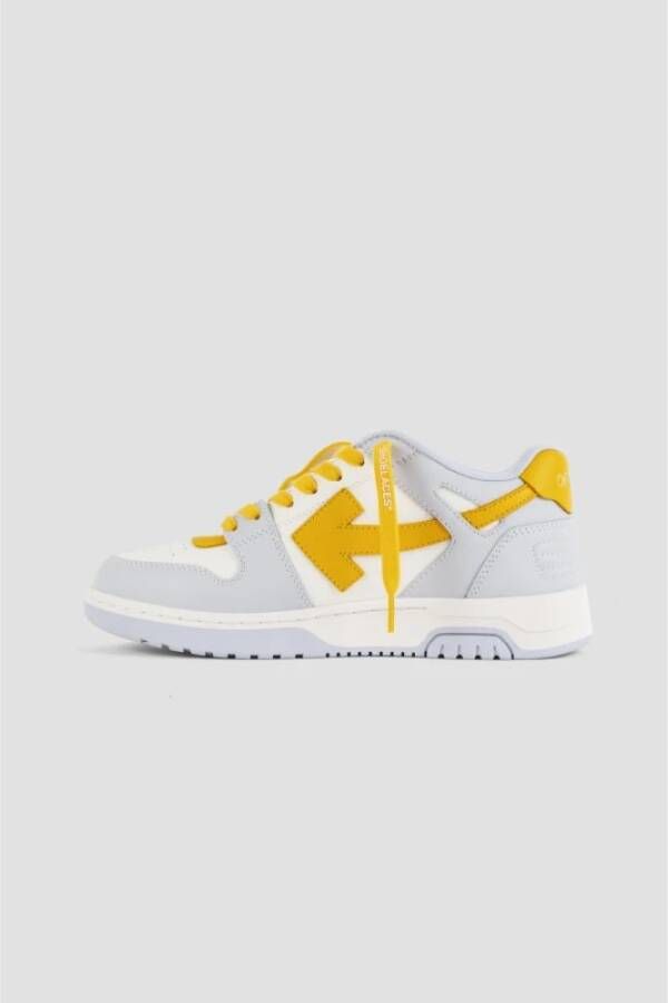 Off White Witte Gele Sneakers met Tonal Pijlen Multicolor Dames