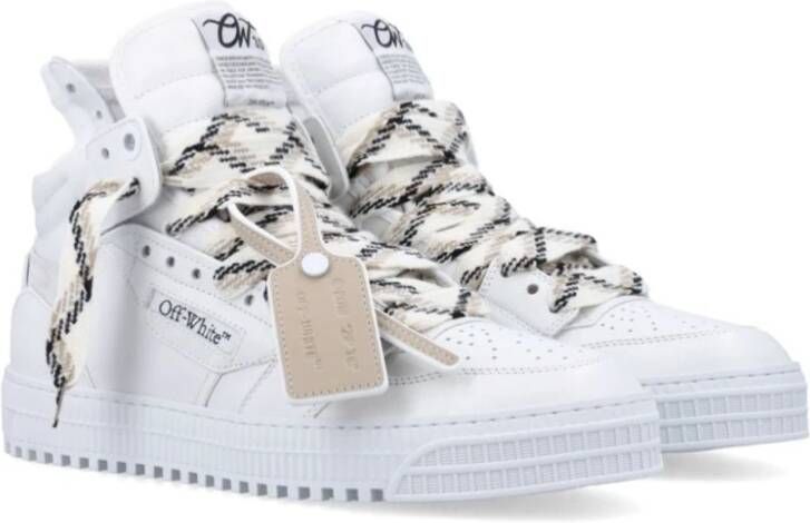 Off White Witte High-Top Sneakers met Pijlen White Heren