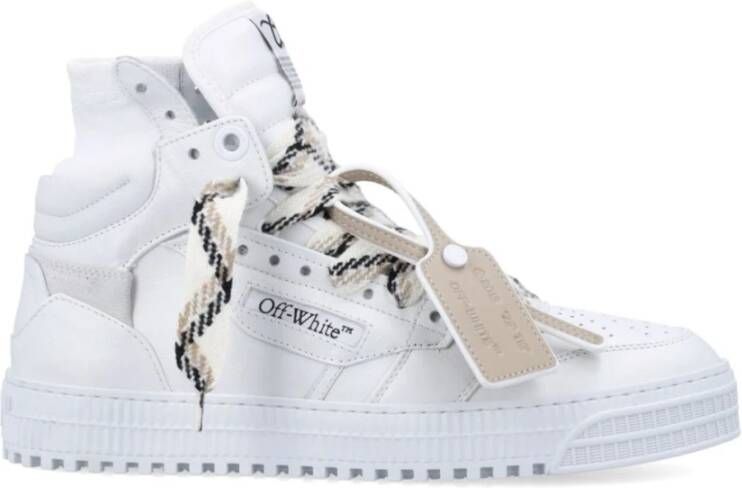 Off White Witte High-Top Sneakers met Pijlen White Heren