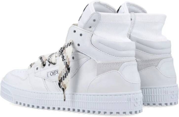 Off White Witte High-Top Sneakers met Pijlen White Heren