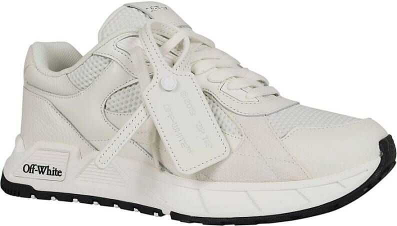 Off White Witte Kick Off Sneakers Gray Dames