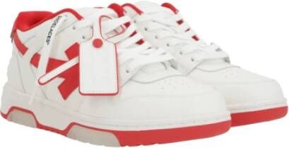 Off White Witte lage sneakers met pijlpatch White Heren