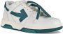 Off White Witte Leren OOO Sneakers met Donkergroene Pijlen Green Heren - Thumbnail 2