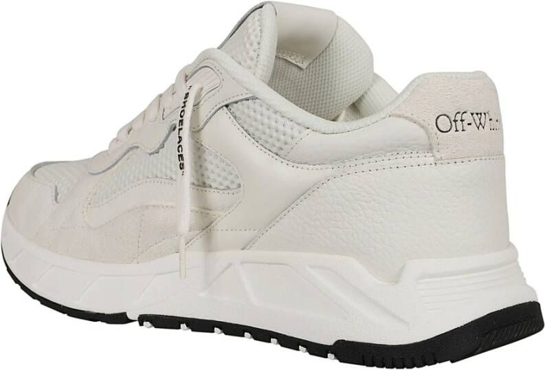 Off White Witte Leren Sneakers Kick Off White Dames