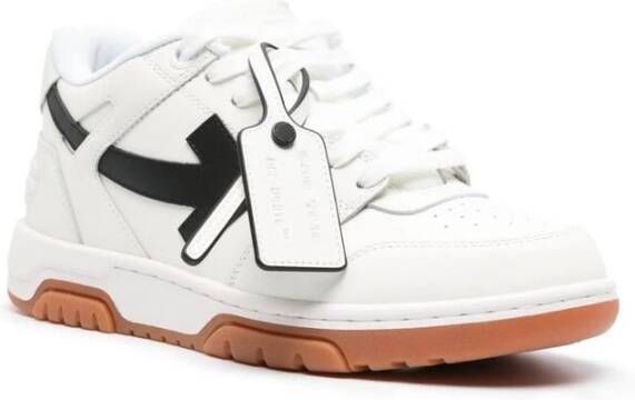 Off White Witte leren sneakers met kenmerkende pijlen White Heren