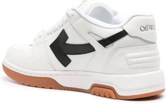 Off White Witte leren sneakers met kenmerkende pijlen White Heren