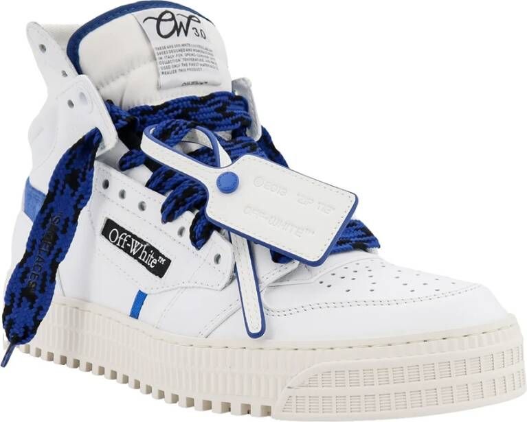 Off White Witte Leren Sneakers White Heren