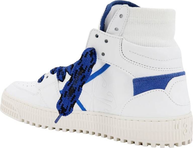 Off White Witte Leren Sneakers White Heren