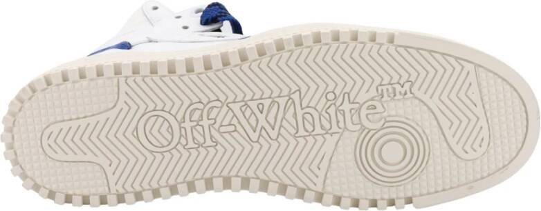 Off White Witte Leren Sneakers White Heren