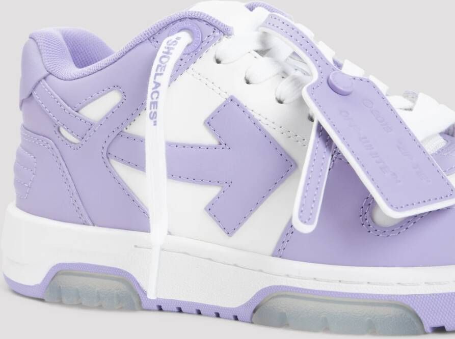 Off White Witte Lilac Out of Office Sneakers Purple Dames