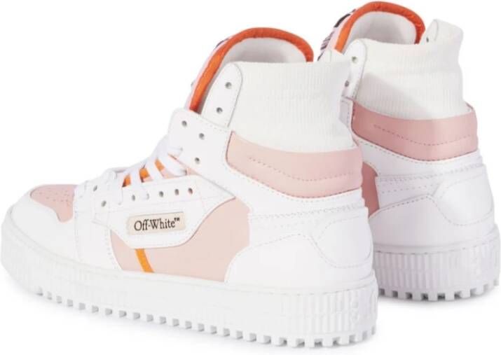 Off White Witte Nude High Top Sneaker White Dames