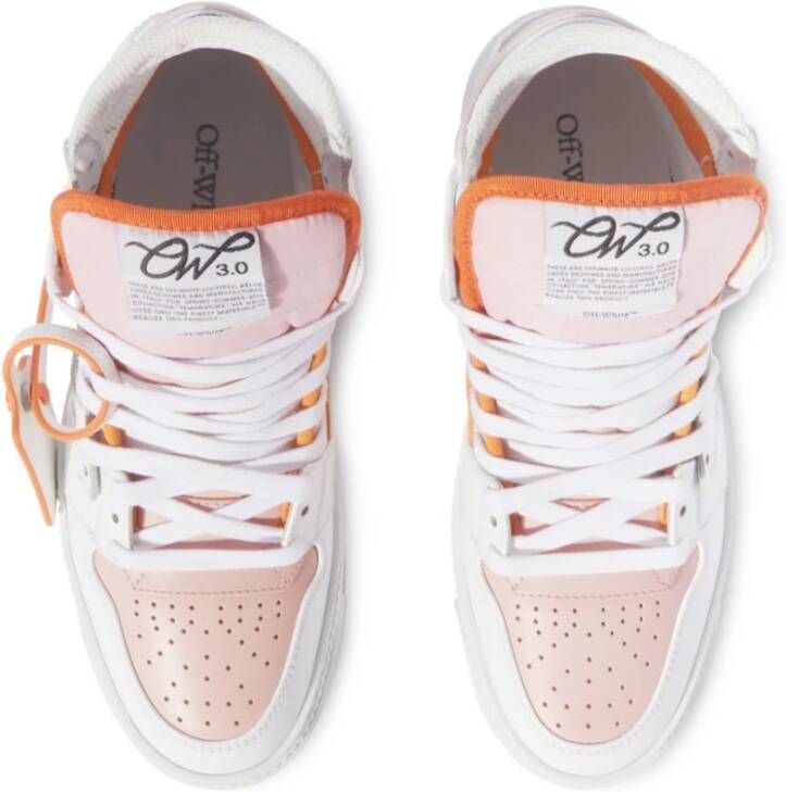 Off White Witte Nude High Top Sneaker White Dames