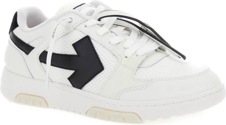 Off White Witte Sneakers Slim Zwart White Heren